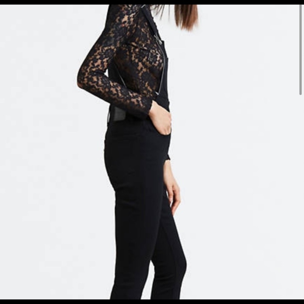 Levi’s skinny fit black overalls size 28